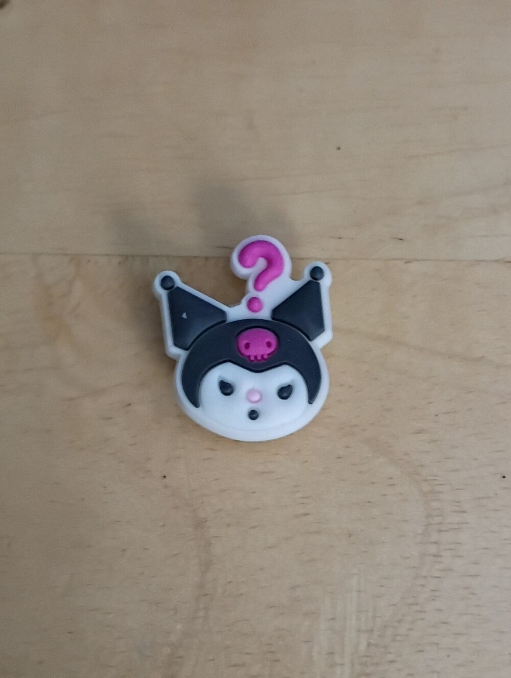 10 for $10 Jibbitz Croc Charms - Sanrio Kuromi Face w Pink Skull & Question Mark